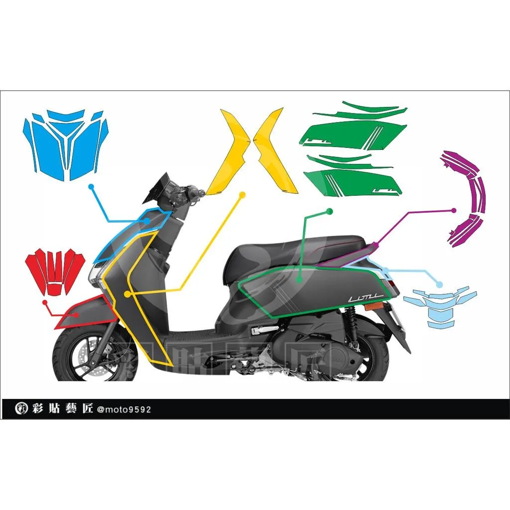 彩貼藝匠 LIMI 125 全車車殼 透明保護膜 OMS歐馬斯｜3M品牌 TPU犀牛皮自體修復膜 防刮 抗UV 保護膜