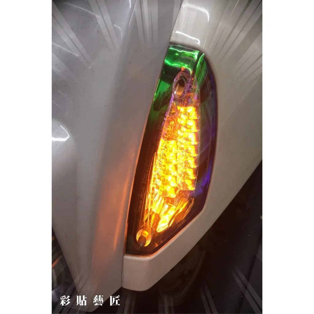 彩貼藝匠 MANY 110 後方向燈 保護膜（一對）OMS歐馬斯｜3M品牌 TPU犀牛皮自體修復膜 防刮 抗UV