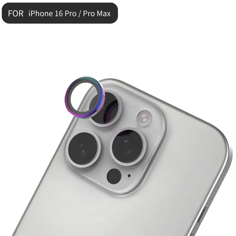 【普格爾PureGear】iPhone 16Pro  / 16ProMax 藍寶石金屬框鏡頭保護貼