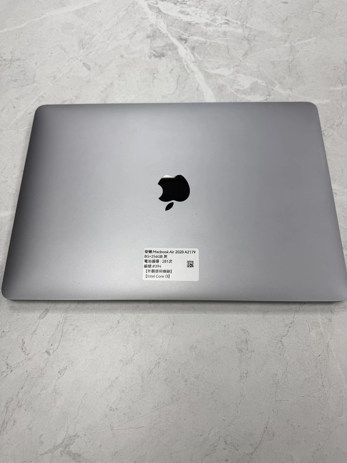 #394 Macbook Air 2020 A2179 8G+256GB 灰色
