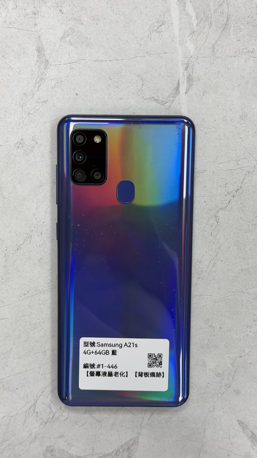 #1-446 Samsung A21s 4G+64GB 藍色