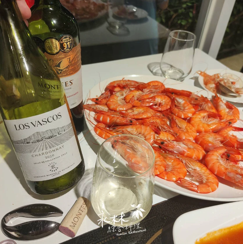 【今日美饌 - 台灣白蝦🦐搭配智利夏多內白酒】󠀠󠀠