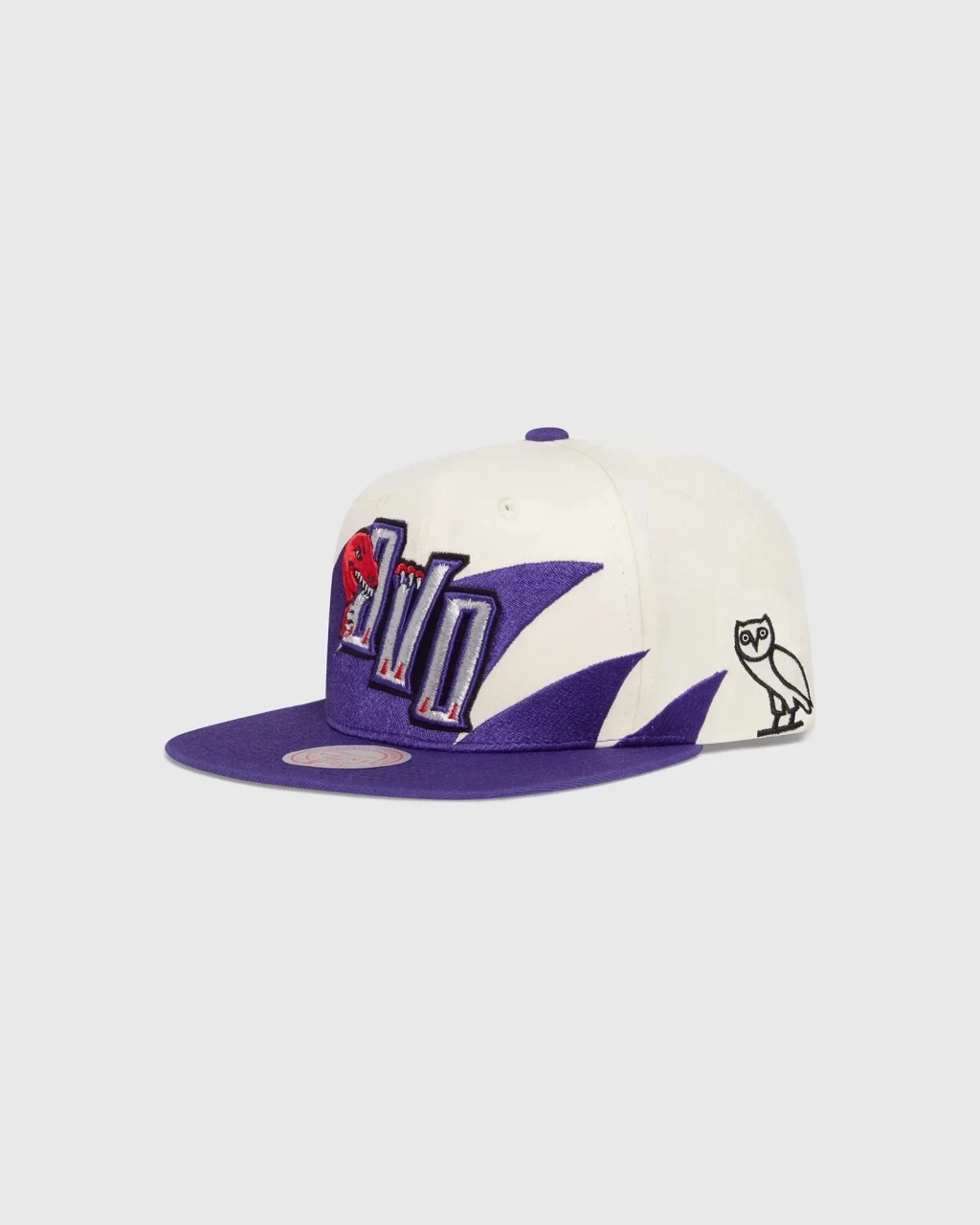 OVO® / MITCHELL AND NESS '95 RAPTORS DRAFT DAY SNAPBACK WHITE/PURPLE