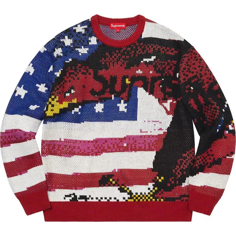 Supreme Digital Flag Sweater