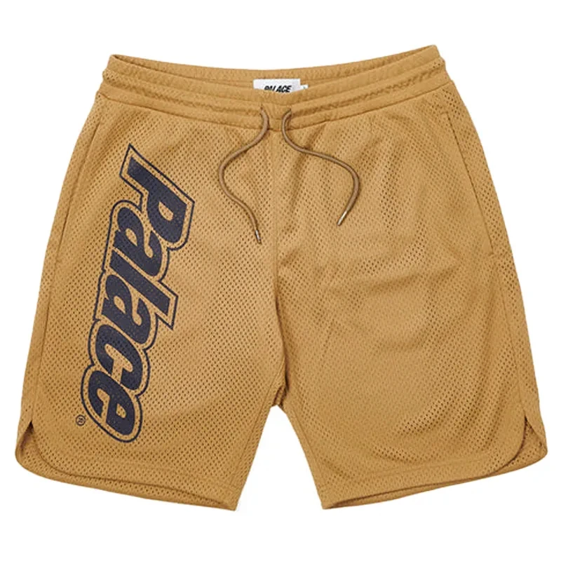 PALACE LOWERCASE FONT SHORTS GOLD