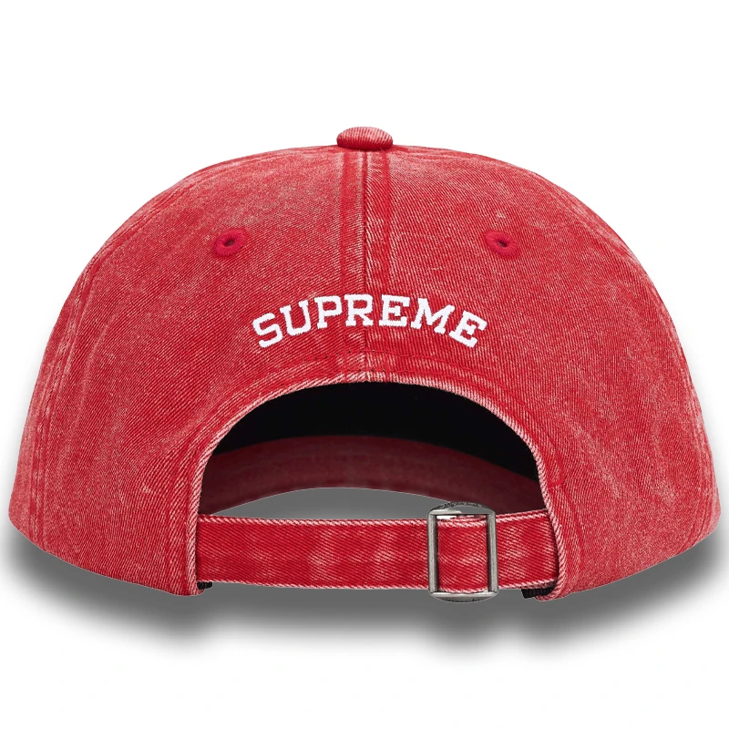 SUPREME PIGMENT DYE 6-PANEL｜RED