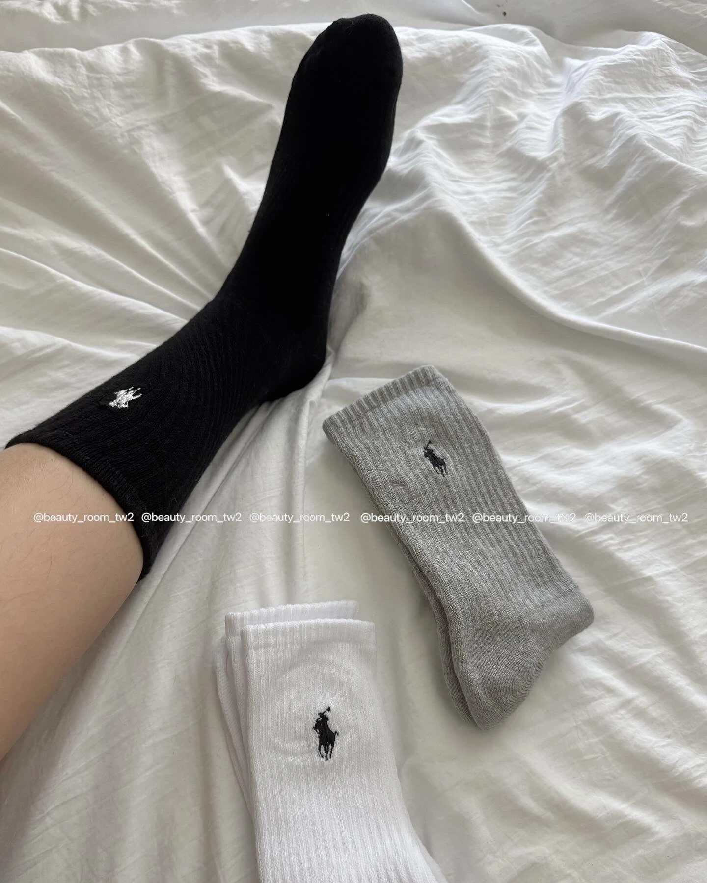 Polo 中長襪六入組