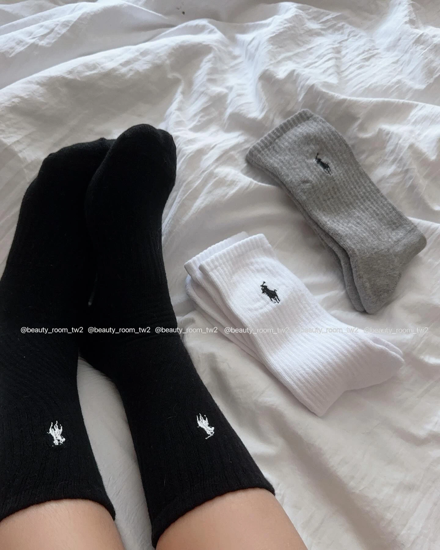 Polo 中長襪六入組