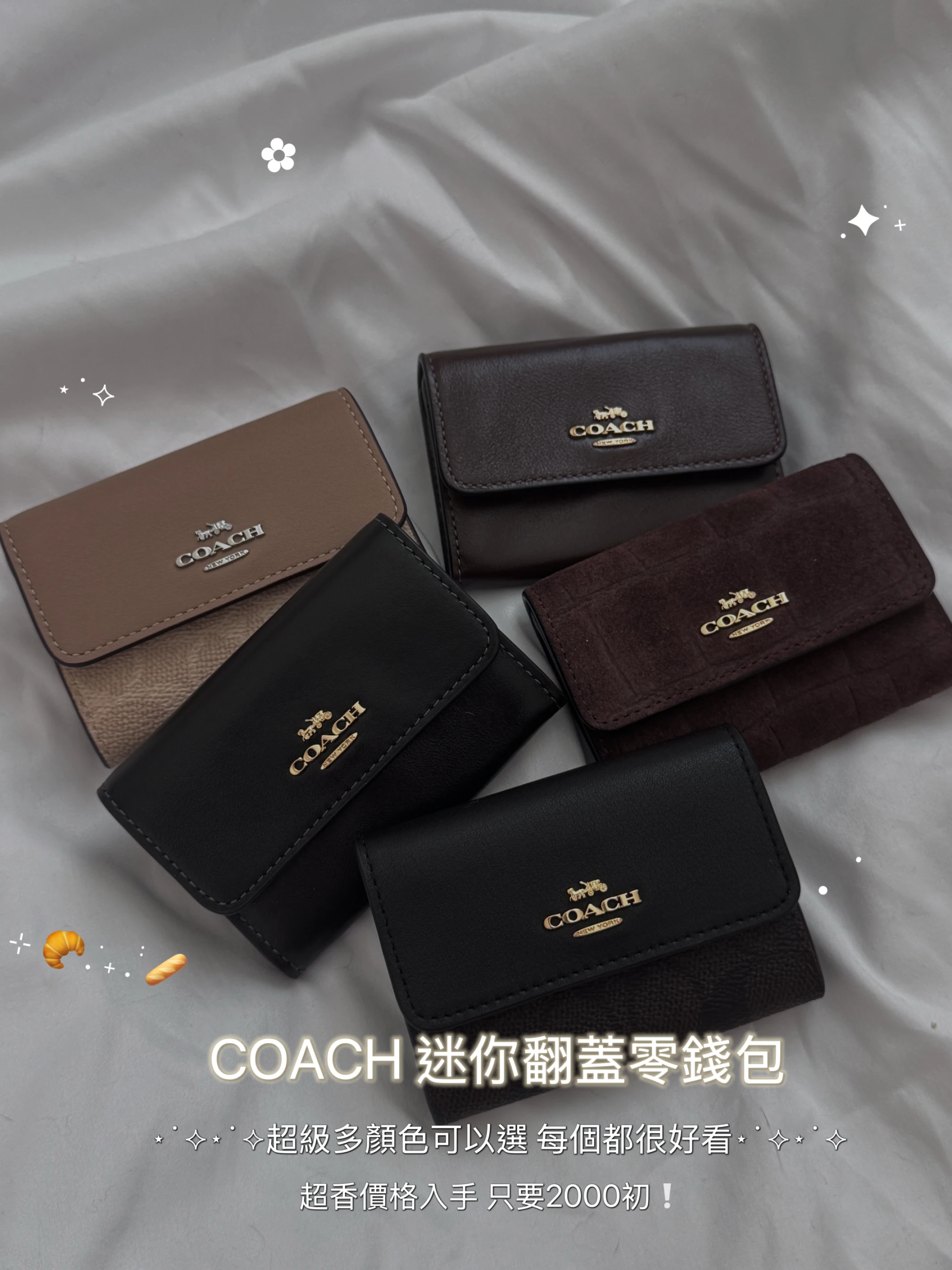 Coach迷你翻蓋卡包