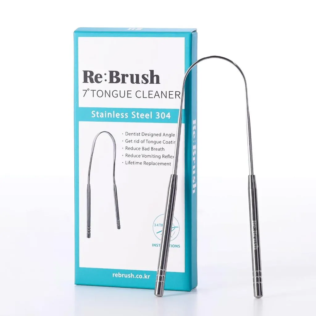 Re:Brush｜角度7°不鏽鋼舌苔刷