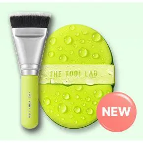 THE TOOL LAB｜水潤光感貼妝粉底刷雙件組