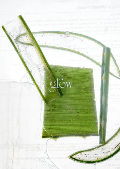 glow | 蘆薈高保水清透水晶面膜 3ea 22g