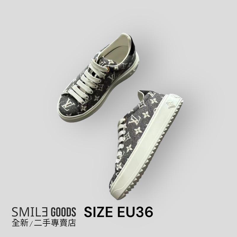 [SMILE] Louis Vuitton Lv 灰白牛仔 Time Out 松糕鞋
