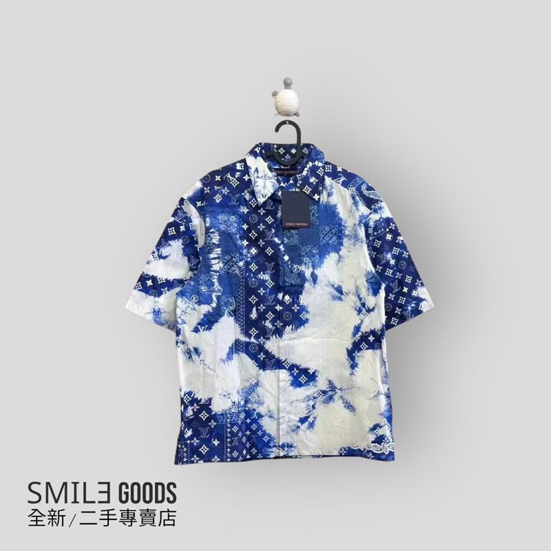 [SMILE] LOUIS Vuitton白藍腰果花滿logo短袖襯衫
