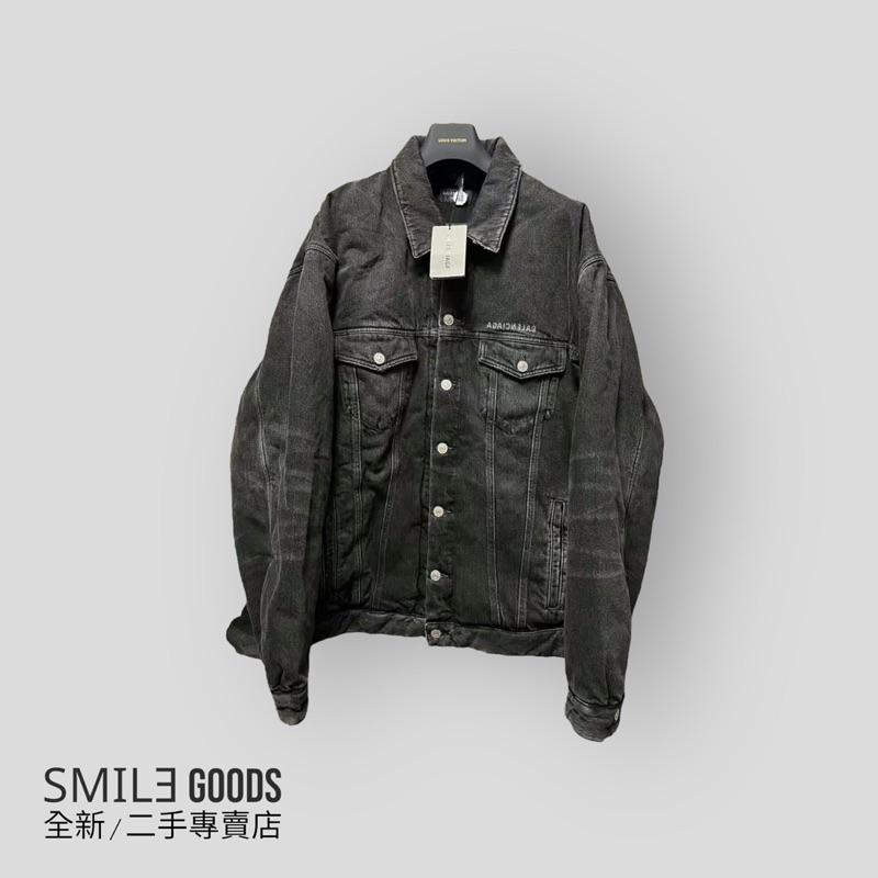 [SMILE] Balenciaga巴黎世家Padded 鏡像Logo 牛仔外套