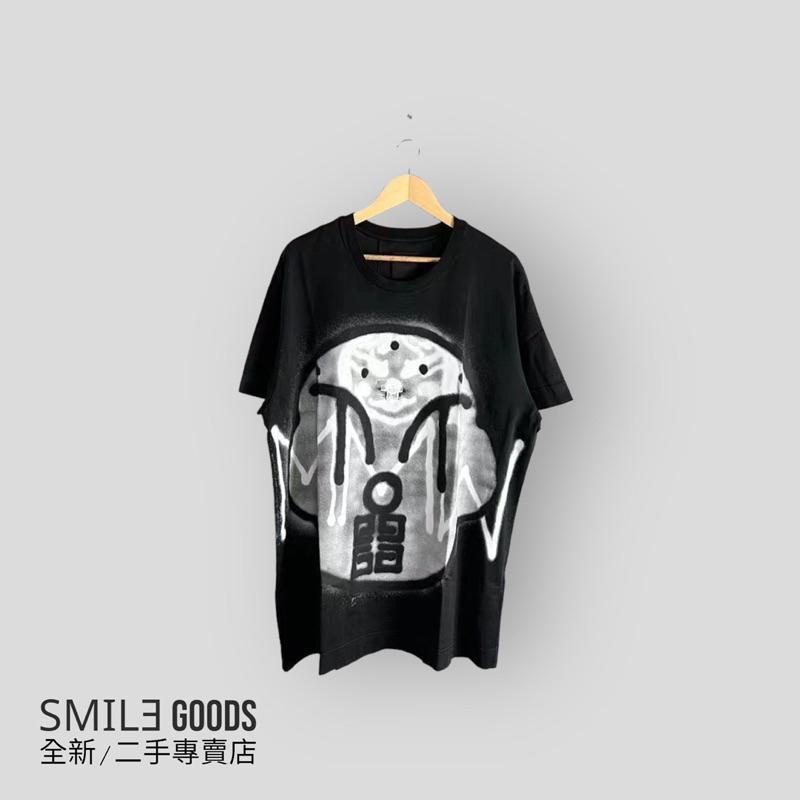 [SMILE] Givenchy x Chito黑色卡通噴漆刺繡短袖