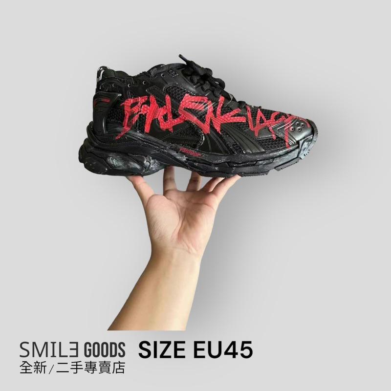 [SMILE] Balenciaga 巴黎世家runner黑紅塗鴉 低幫 老爹鞋