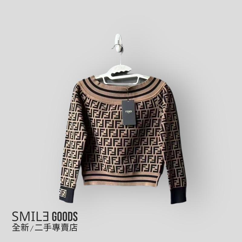 [SMILE] fendi 一字肩滿印上衣