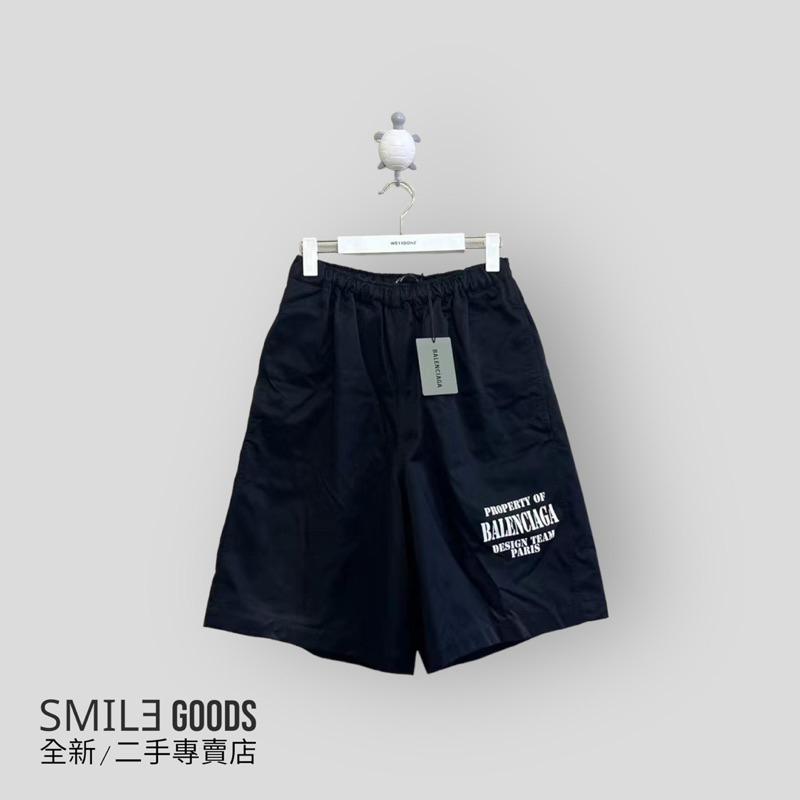 [SMILE] BALENCIAGA 黑色標語字母短褲