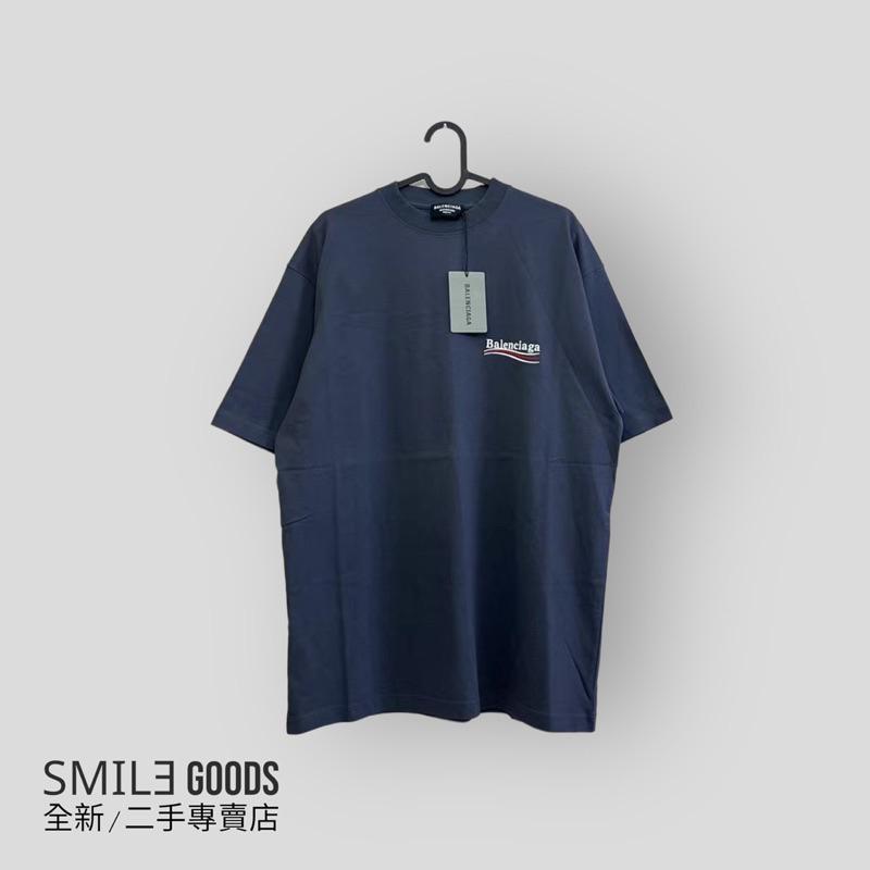 [SMILE] BALENCIAGA 黑灰色刺繡可樂短袖