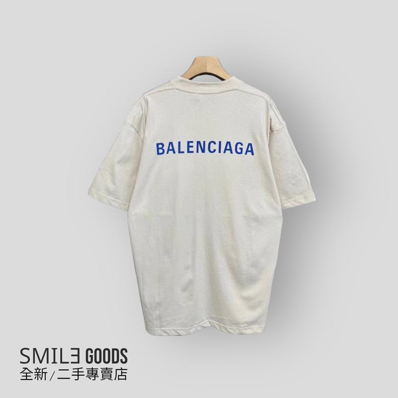 [SMILE] Balenciaga巴黎世家 藍白前後字母短袖