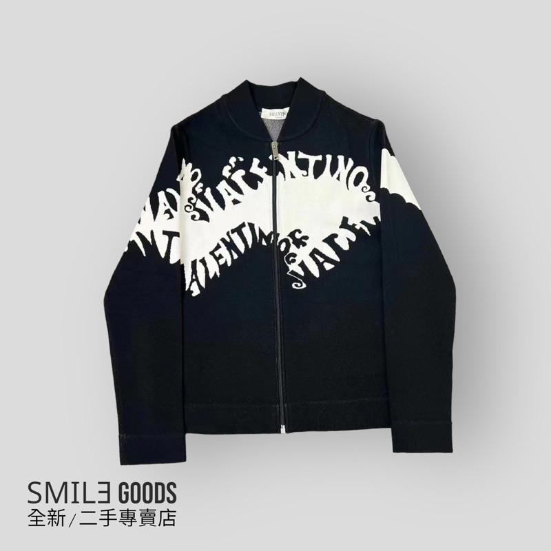 [SMILE] Valentino 字母拉鍊針織外套
