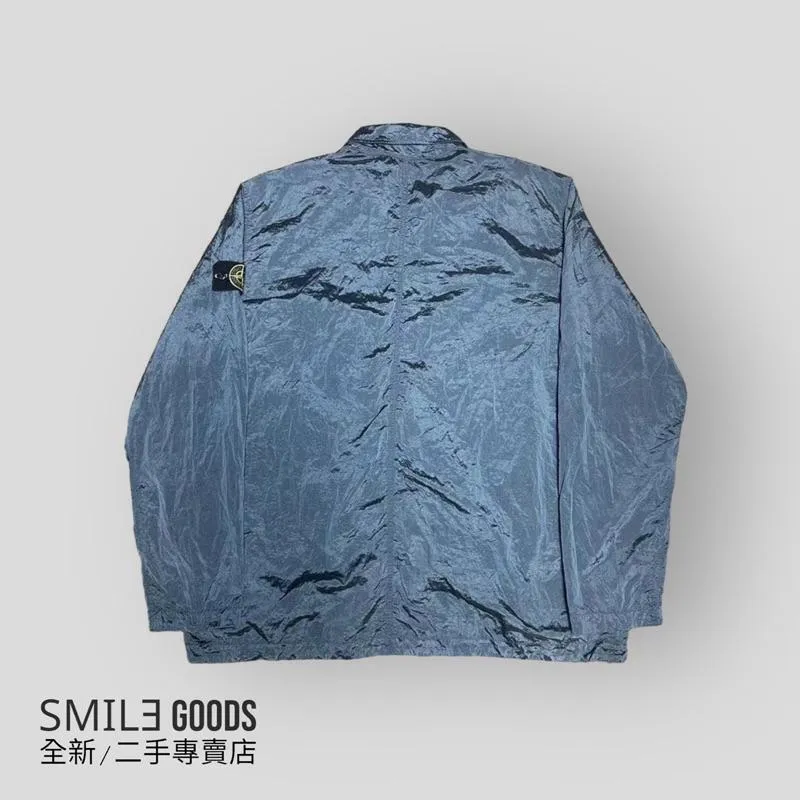 [SMILE] 石頭島 Stone Island 23SS 暗夜藍 金屬尼龍衝鋒衣