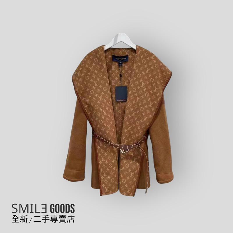 [SMILE] Louis Vuitton LV 連帽棕色大衣