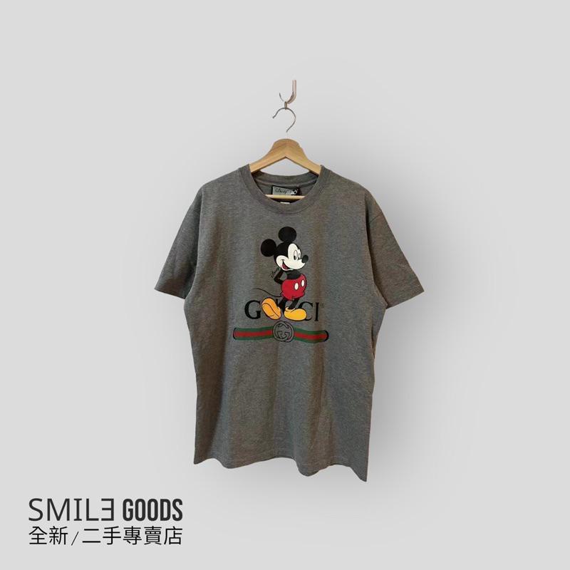 [SMILE] Gucci x Disney聯名灰色米奇腰帶印花短袖