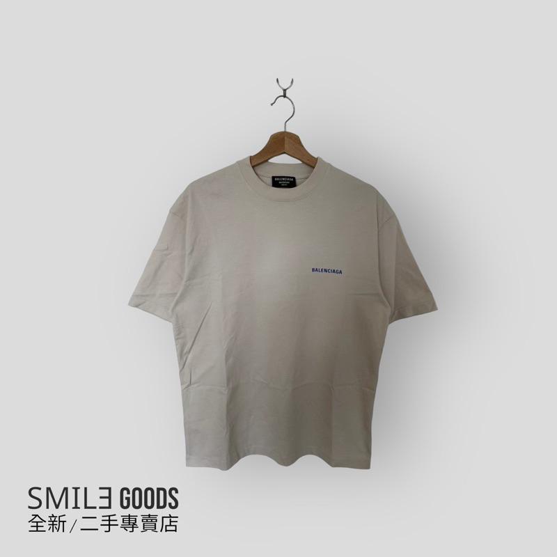 [SMILE] Balenciaga 巴黎世家米白色前後字母短袖
