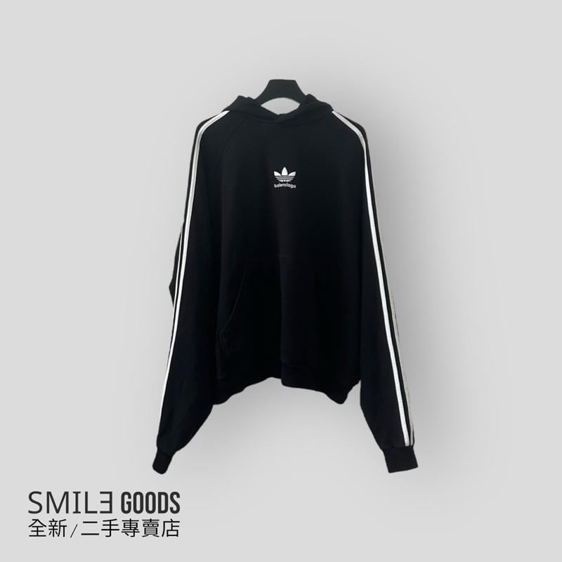[SMILE] BALENCIAGA 巴黎世家SS23 Adidas聯名款刺繡logo連帽衛衣