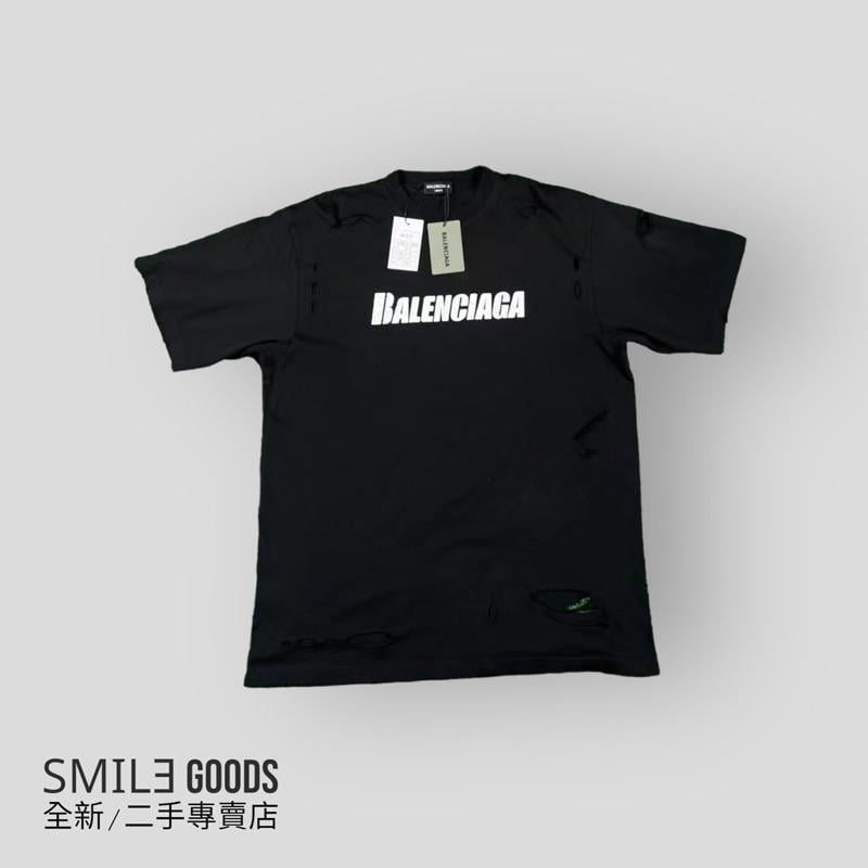 [SMILE] BALENCIAGA巴黎世家大破洞破壞短袖