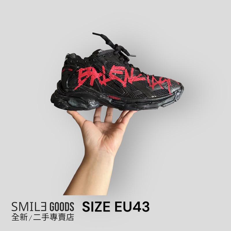 [SMILE] 巴黎世家 runner 塗鴉 黑紅