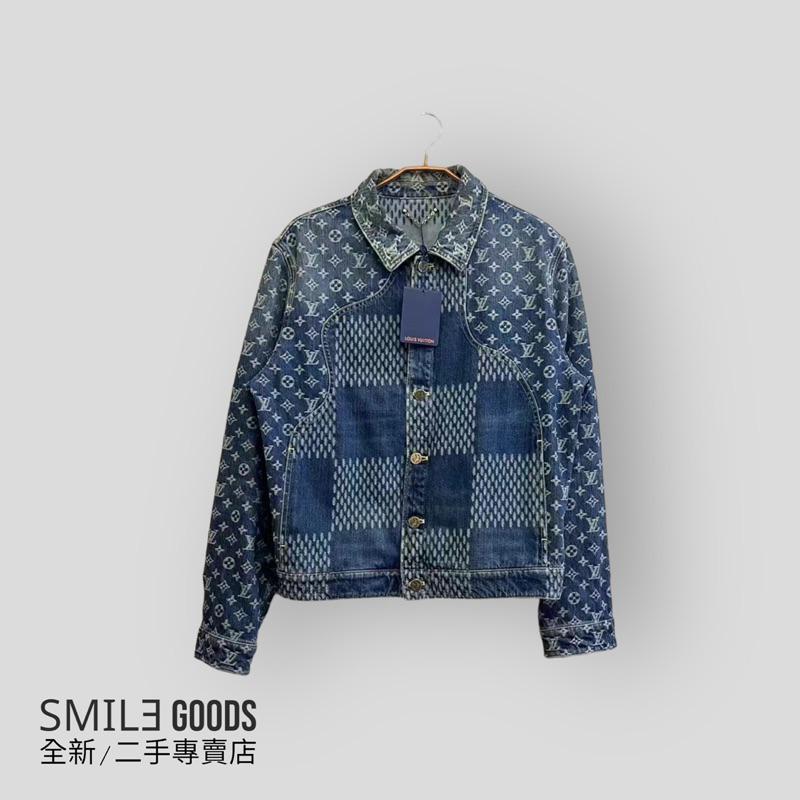 [SMILE] LOUIS VUITTON x NIGO 聯名款 藍色老花滿logo牛仔夾克
