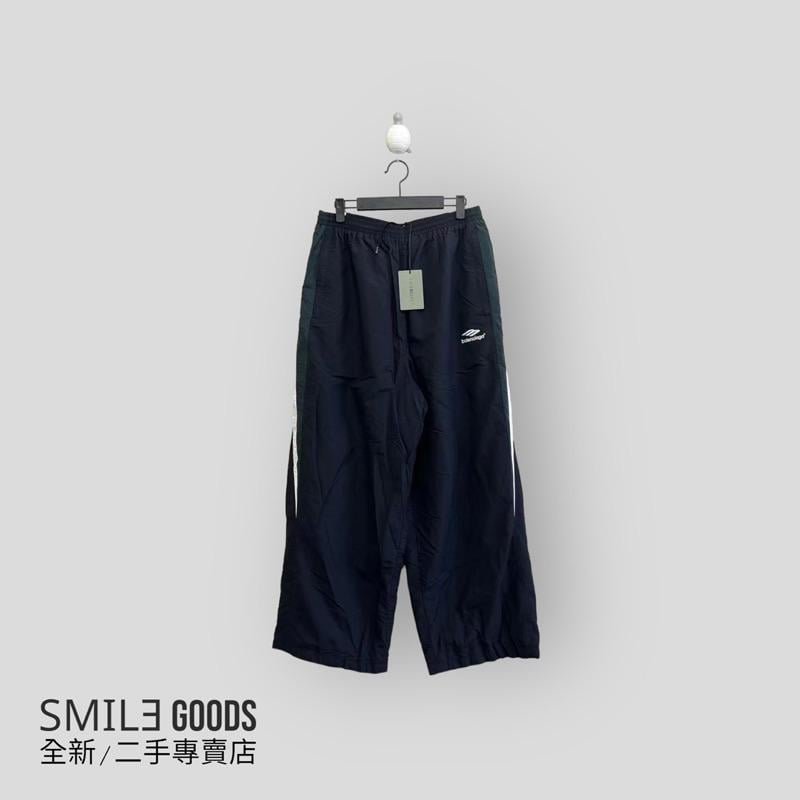 [SMILE] BALENCIAGA 新款黑色3B刺繡字母logo長褲
