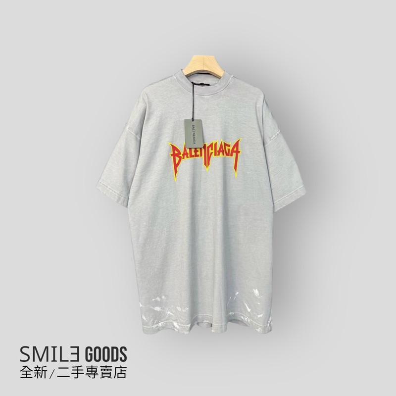 [SMILE] Balenciaga巴黎世家 搖滾樂隊閃電字母短袖