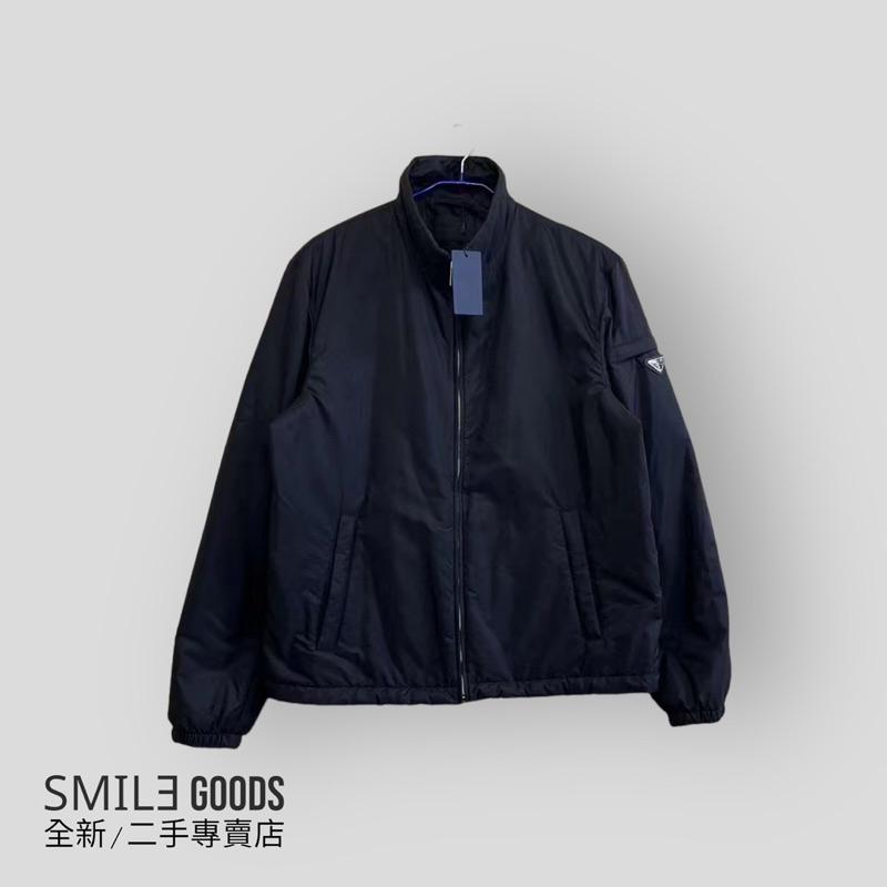 [SMILE] PRADA 黑色 側邊三角標logo拉鍊羽絨外套