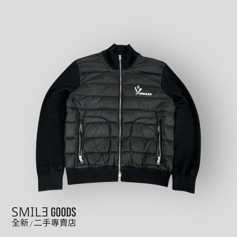[SMILE] Moncler 胸口 Logo 針織拼接羽絨外套