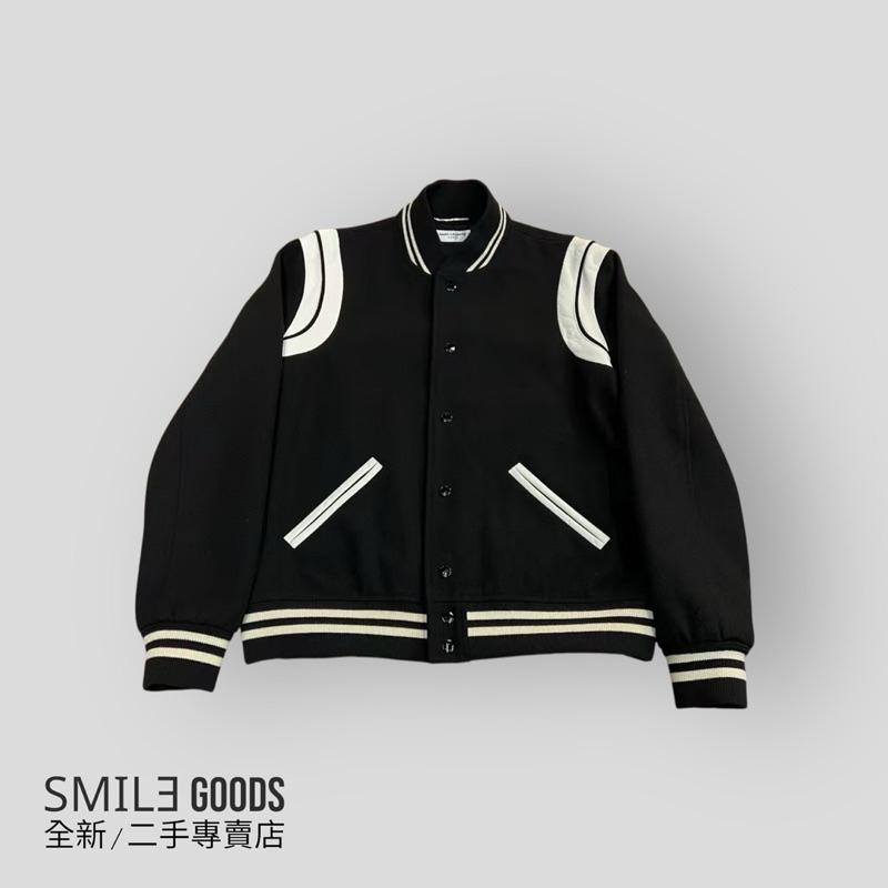 [SMILE] Saint Laurent黑白拼皮長袖夾克外套