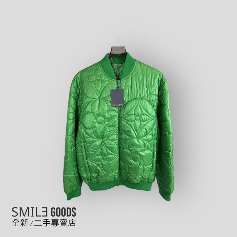 [SMILE] Louis Vuitton LV 綠色三花壓紋棉服