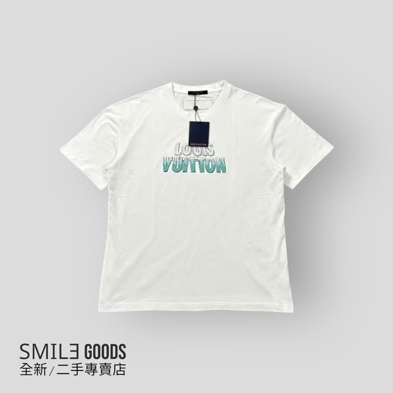 [SMILE] LV SS23白色串珠Logo字母短袖