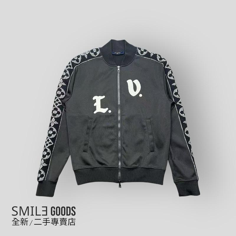 [SMILE] Louis Vuitton FW21 Logo字母印花拉鍊圖案運動夾克