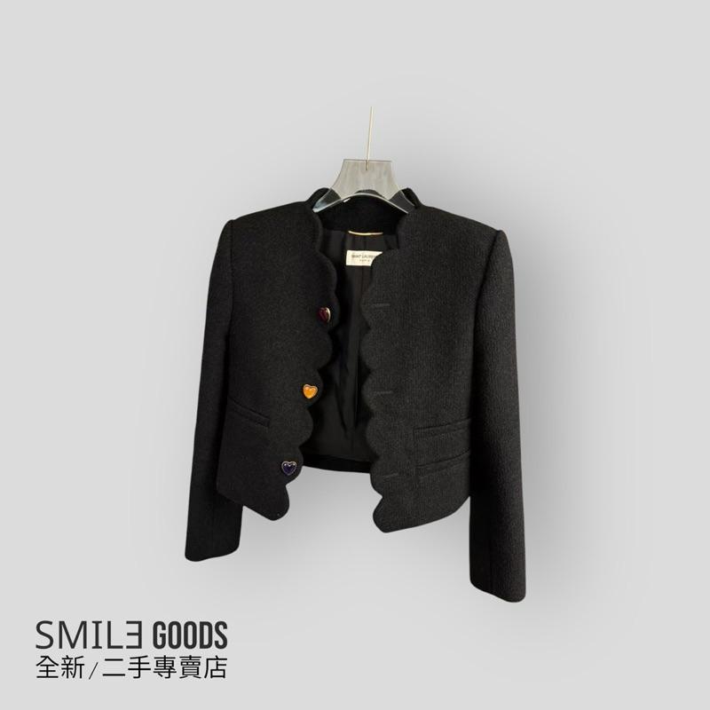 [SMILE] Saint Laurent 彩色愛心紐扣 波浪夾克 外套