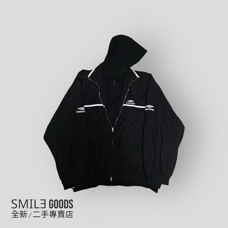 [SMILE] Balenciaga24ss 二合一府綢3Bsports拉鍊連帽夾克