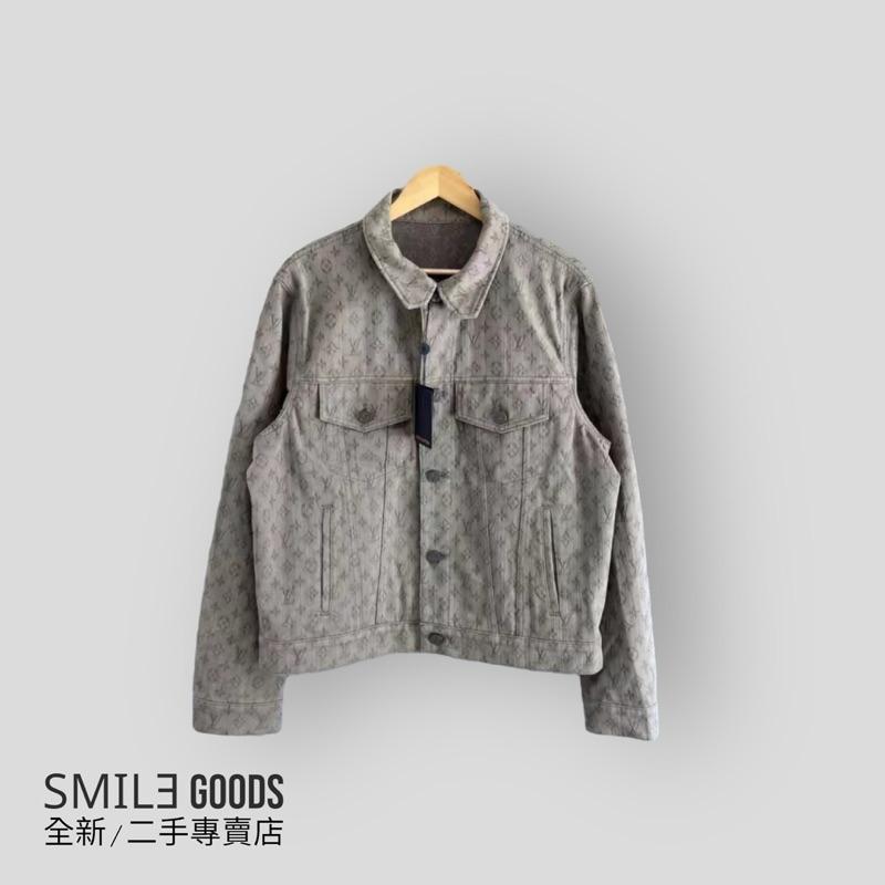 [SMILE] Louis Vuitton LV灰色滿版牛仔夾克
