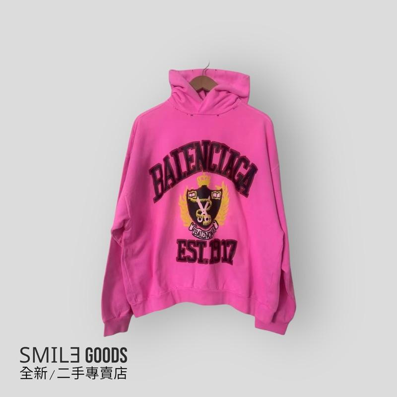 [SMILE] balenciaga粉色剪刀字母logo帽衫