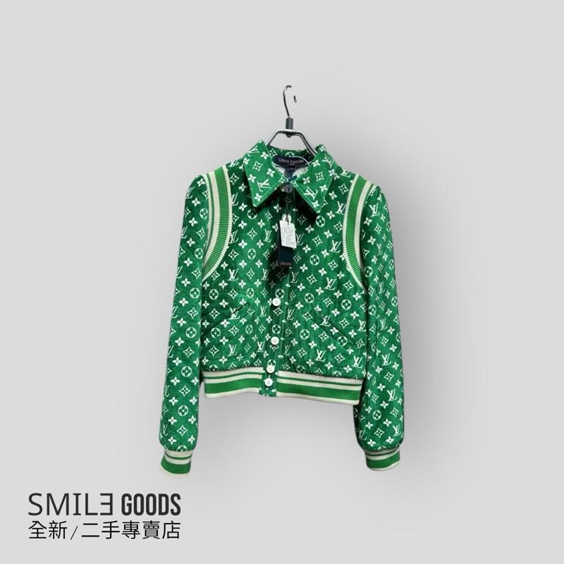 [SMILE] Louis Vuitton 綠色老花滿版logo ma1女士棒球服 外套