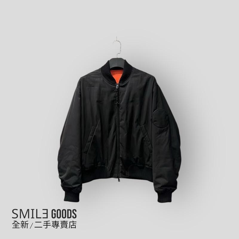 [SMILE] Lv雙面穿浮雕Logo棒球夾克外套