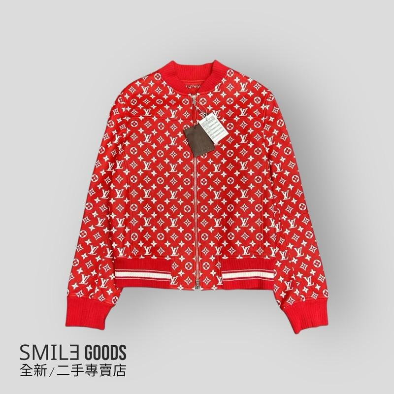 [SMILE] Louis Vuitton × Supreme聯名紅色滿版老花皮衣