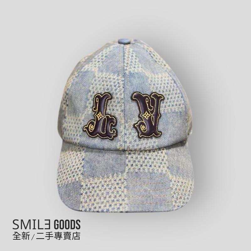 [SMILE] Louis Vuitton LV 做舊牛仔棋盤格Logo帽子